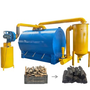 Горизонтальная печь для карбонизации древесного угля